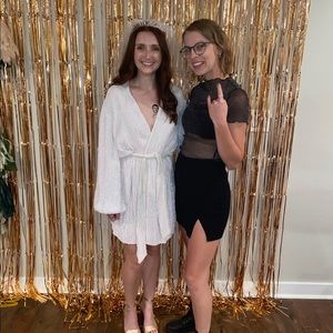 Retrofete Gabrielle Robe Dress NWT White XS